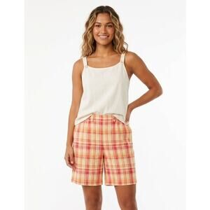 ALFRED DUNNER Women's Bermuda-Style Shorts 2XL Cotton Polyester Vacation Summer